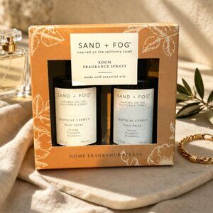 NIB Sand + Fog Made With Essential Oils Tropical Citrus Set of 2